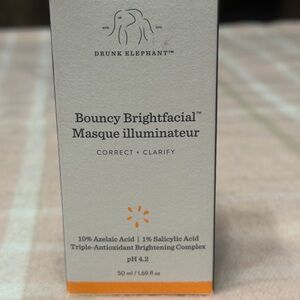 Drunk Elephant Bouncy Brightfacial Ingredients Box
